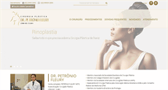 Desktop Screenshot of petroniofleury.com.br